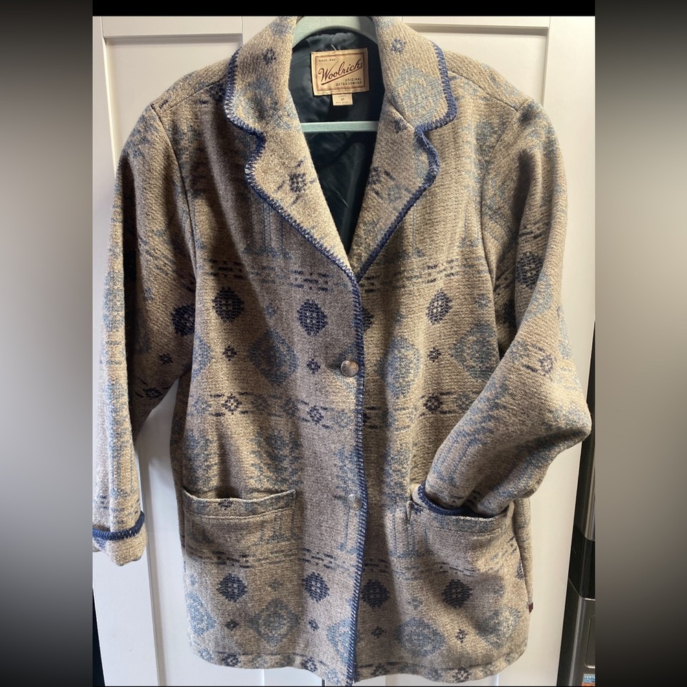 Woolrich Womens Wool Southwest Coat-Medium